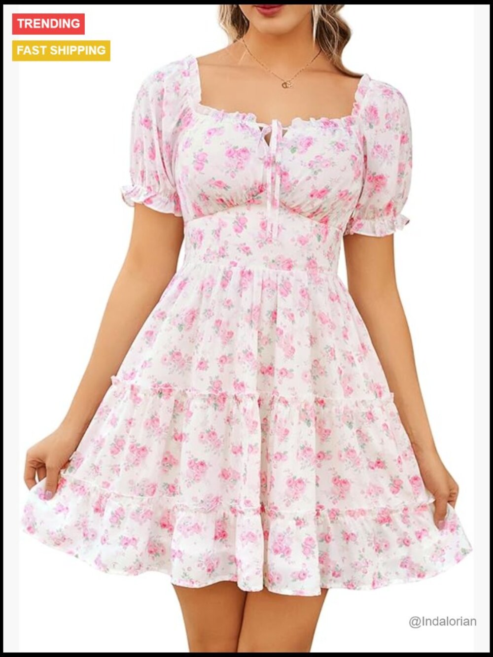 Floral Corset Mini Dress Off Shoulder Sundress with Pockets